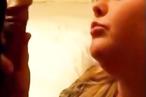 Submissive and cute hawt girl with glamorous eyes eats my shlong