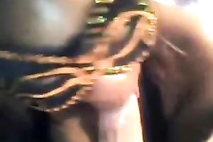 Awesome carnal oral stimulation from dark girl in the mask