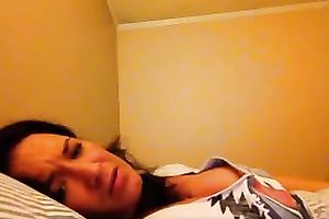 My Latina GF with jet dark hair just can't live without masturbating on livecam