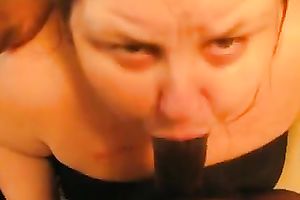 Filthy big beautiful woman white floozy easily makes me cum in her face hole