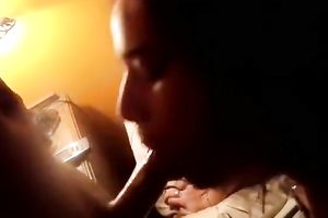 Skanky redhead just likes to engulf her lover's wang on camera