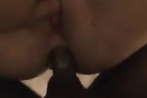 My paramour gets her dark hole screwed and creampied by me