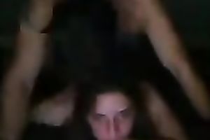 She just lies there in ottoman on web camera as I fuck her from behind