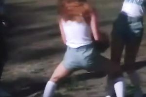 Lusty redhead honey rides hard knob and gives oral stimulation