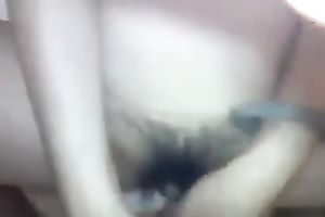 This spoiled Asian bitch craves me to team fuck her bushy love tunnel