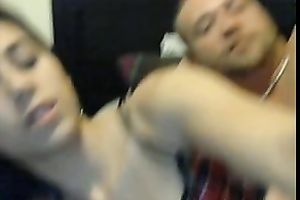 Adorable Mexican sweetheart shows off her dark nylons and underware