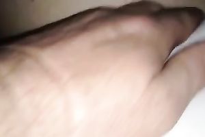 Playing with the pubic hair and pink nipps of my dirty slut wife