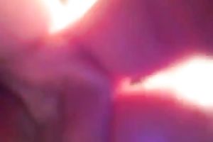 Bosomy non-professional black cock sluts and her BF fuck in the cowgirl position