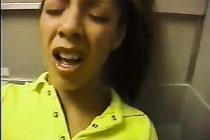 Hardcore anal sex with my curvy brunette gf at the plane's restroom
