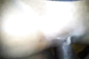 Nasty fresh dark black cock sluts drilled in her bald taut cum-hole