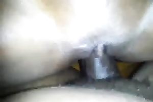 Nasty fresh dark black cock sluts drilled in her bald taut cum-hole