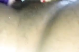 Busty non-professional dark brown engulfing my weiner in POV movie scene