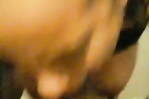 My Dominican black skin girlfriend can barely fit my pecker in her face hole