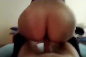 My bootyful husband jumps on my prick in hot POV movie scene