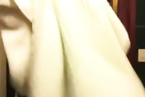 My exotic dark-haired GF puts her brassiere off in front of hidden web camera