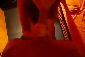 My ex GF kneels in front of me and sucks my hard wang