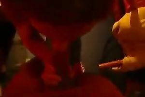 My ex GF kneels in front of me and sucks my hard wang