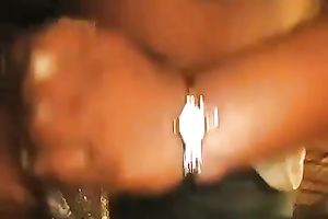 My bosomy swarthy husband favours me with a tugjob in POV clip