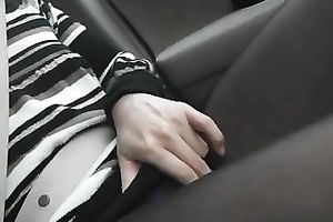 My wicked girlfriend rubs her wet crack with a sex tool whilst wearing hose