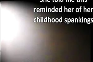 Wife is completely stripped gets her large butt whipped hard