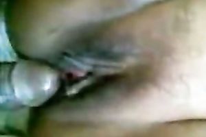 Brazen hussy with smoothly bald slit is drilled missionary style