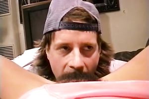 Naughty dirty slut wife wildly jumping on mailman's penis