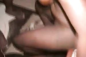 POV video with me getting my swarthy pussy group-fucked unfathomable by my paramour