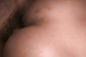 POV video with me getting my swarthy pussy group-fucked unfathomable by my paramour