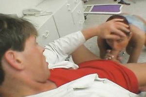 Lewd redhead Dana Haze rides a dong after engulfing it hungrily