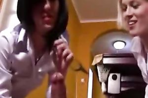 Homemade movie with my slutty co-workers sharing my hard ramrod