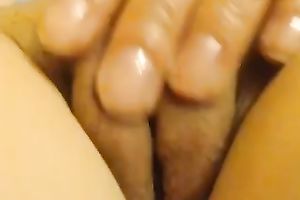Fingering my bald muff in close up homemade solo movie