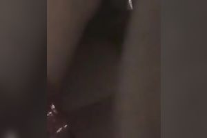 My barefaced dirty slut wife just can't live without riding my dark dong in cowgirl position