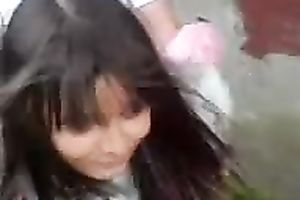 I love to fuck my lewd girlfriend's constricted fur pie from behind