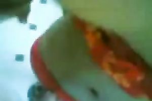 My GF shows her pantoons to me and kneels in front of me to engulf my ramrod