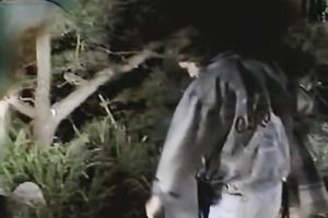 Slutty sweethearts favor a guy with a double oral job in retro porn scene