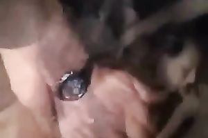 Amateur golden-haired doxy receives fucked by me and my ally