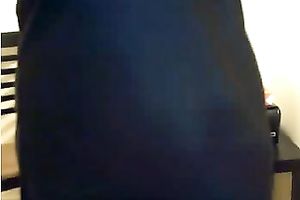 Chubby non-professional milf kneads her large mambos during a intimate show