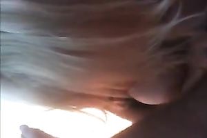 Cock crazed cougar with large hooters sucks my pecker greedily