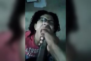 My nasty black cock sluts in glasses knows how to give great head