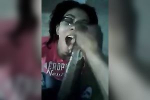 My nasty black cock sluts in glasses knows how to give great head