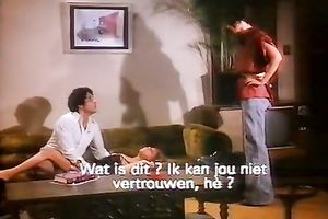 Black and chubby knob permeating recent and juicy white twat on daybed