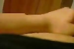 Raven haired trollop knows how to give a good tugjob