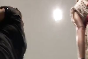 That amazing brunette hair chick in the mall flashing butt