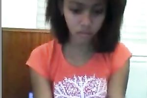 Exotic legal age teenager plays with her billibongs and cum-hole in front of a cam