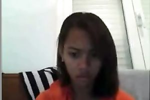 Exotic legal age teenager plays with her billibongs and cum-hole in front of a cam