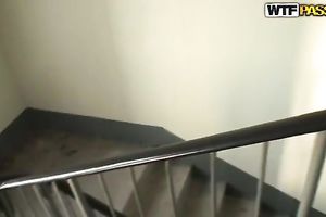 Captivating golden-haired shows her orall-service skills to a fellow in POV video