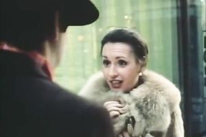 Sizzling brunette allows a stud to drill her muff in retro porn video