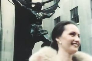 Sizzling brunette allows a stud to drill her muff in retro porn video