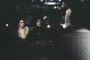 Sizzling brunette allows a stud to drill her muff in retro porn video