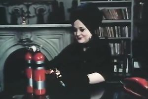 Sizzling brunette allows a stud to drill her muff in retro porn video